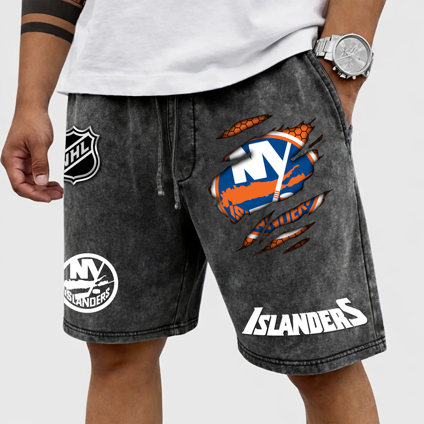 PREMIUM NHL X NYI  WASH SHORTS FOR SUMMER HOLIDAY NDT VHM  070426 3
