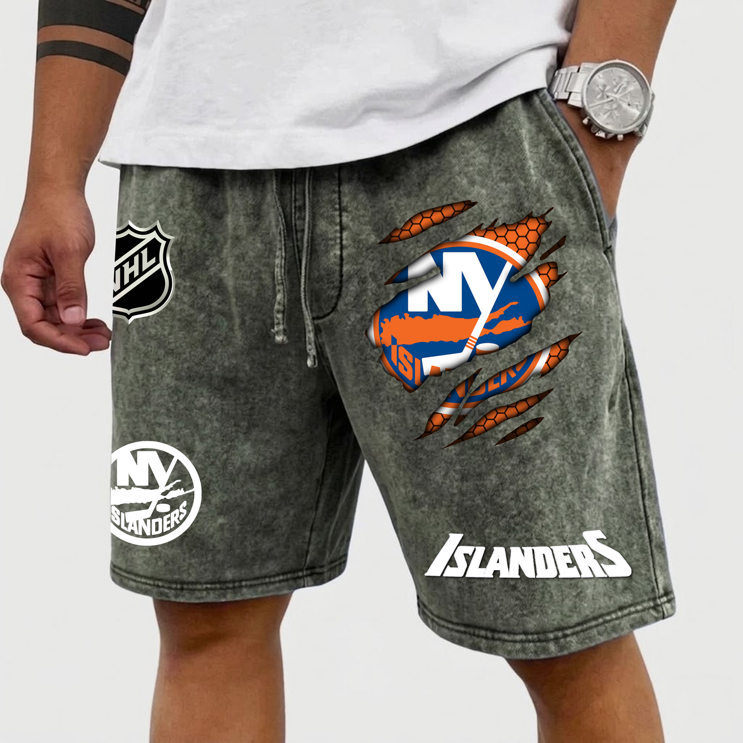 PREMIUM NHL X NYI  WASH SHORTS FOR SUMMER HOLIDAY NDT VHM  070426 3
