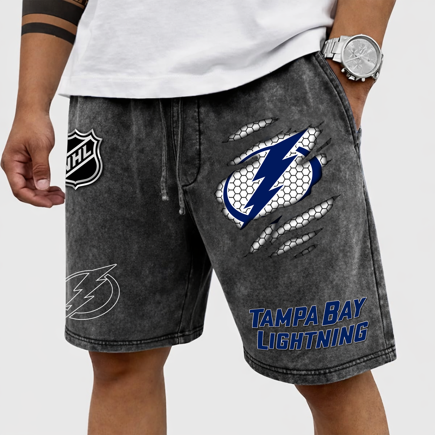 PREMIUM NHL X TBL WASH SHORTS FOR SUMMER HOLIDAY NDT VHM  070426