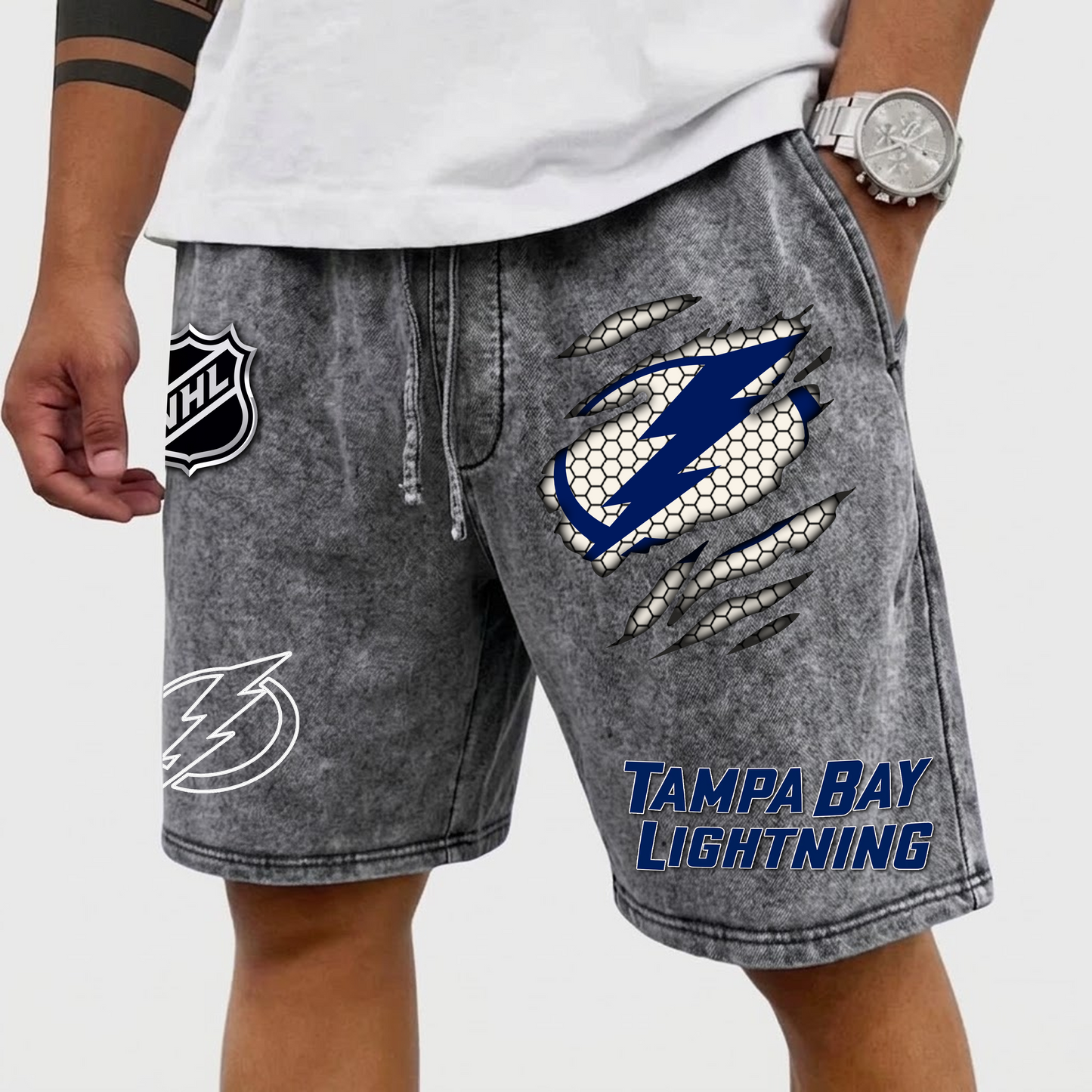 PREMIUM NHL X TBL WASH SHORTS FOR SUMMER HOLIDAY NDT VHM  070426