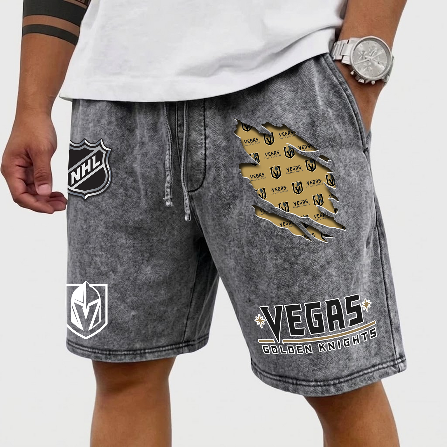 PREMIUM NHL X VGK WASH SHORT FOR SUMMERS HOLIDAY V2 NDT VHM 080426