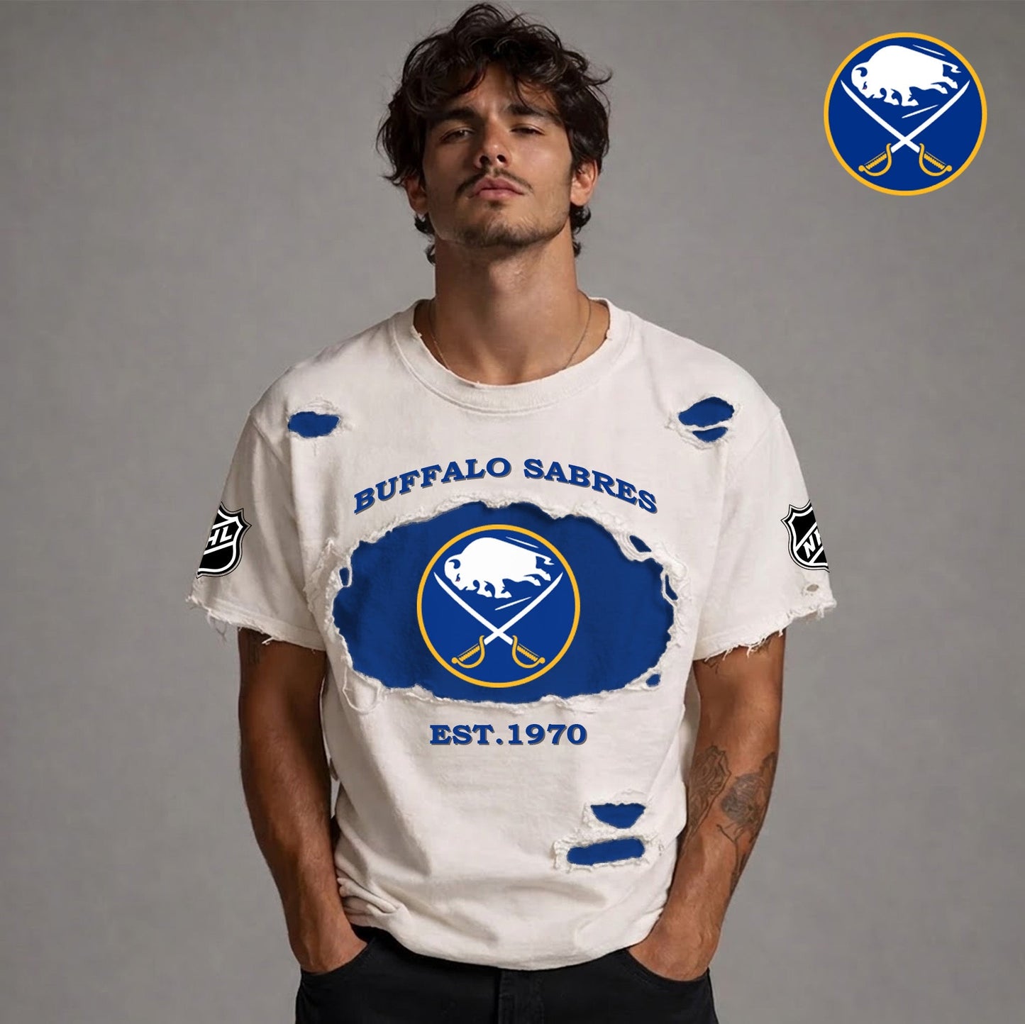 PREMIUM NHL  x BS RETRO WASH SHIRT NDT NTN 080426