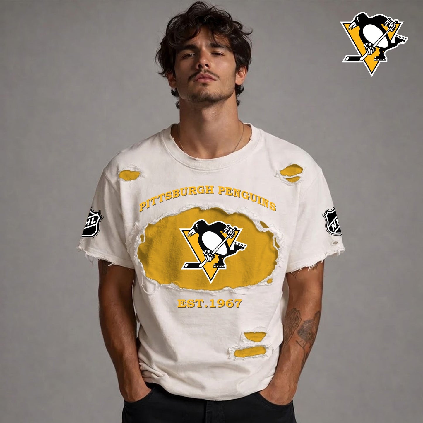 PREMIUM NHL  x PP RETRO WASH SHIRT NDT NTN 080426