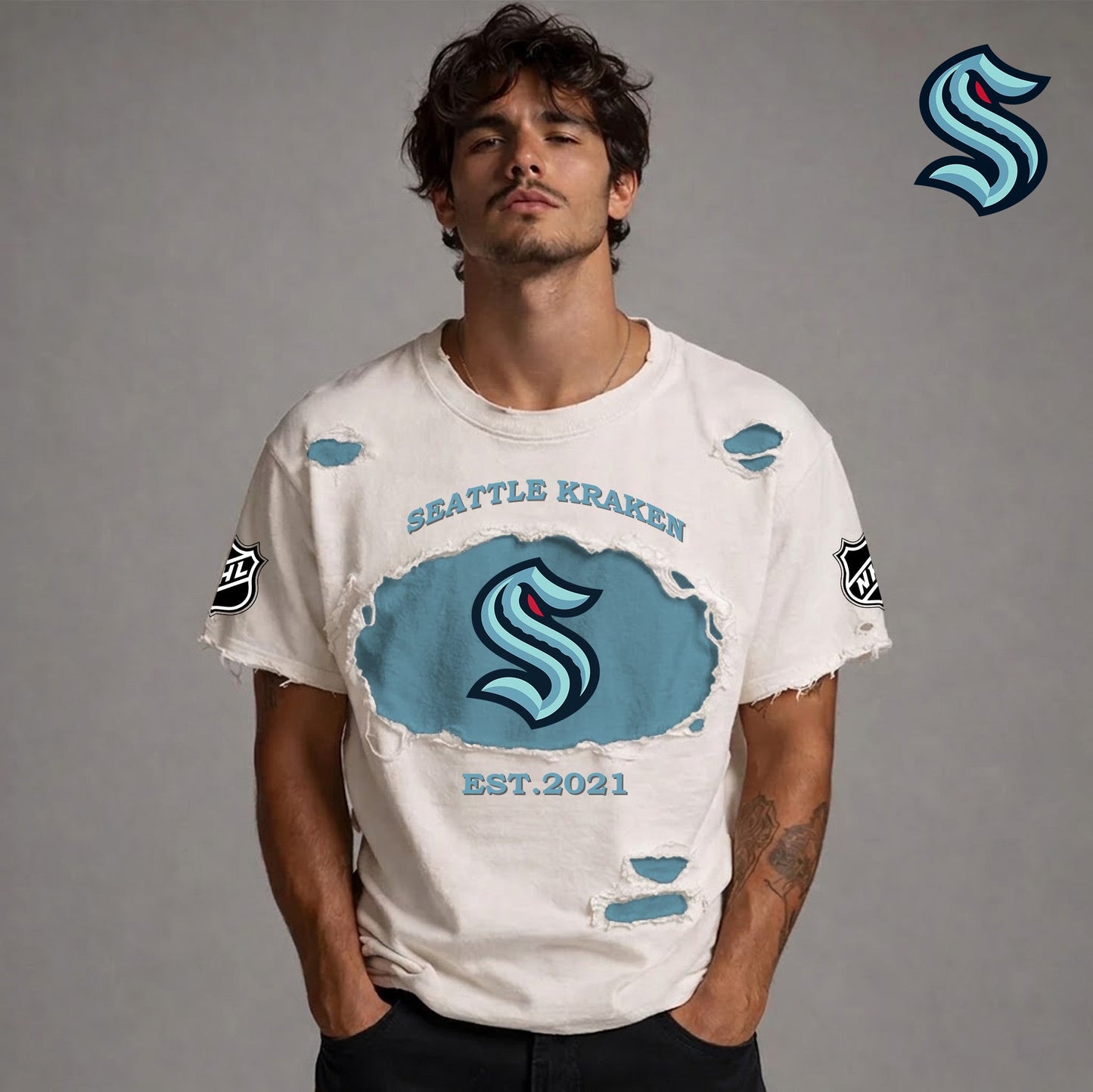 PREMIUM NHL  x SK RETRO WASH SHIRT NDT NTN 080426