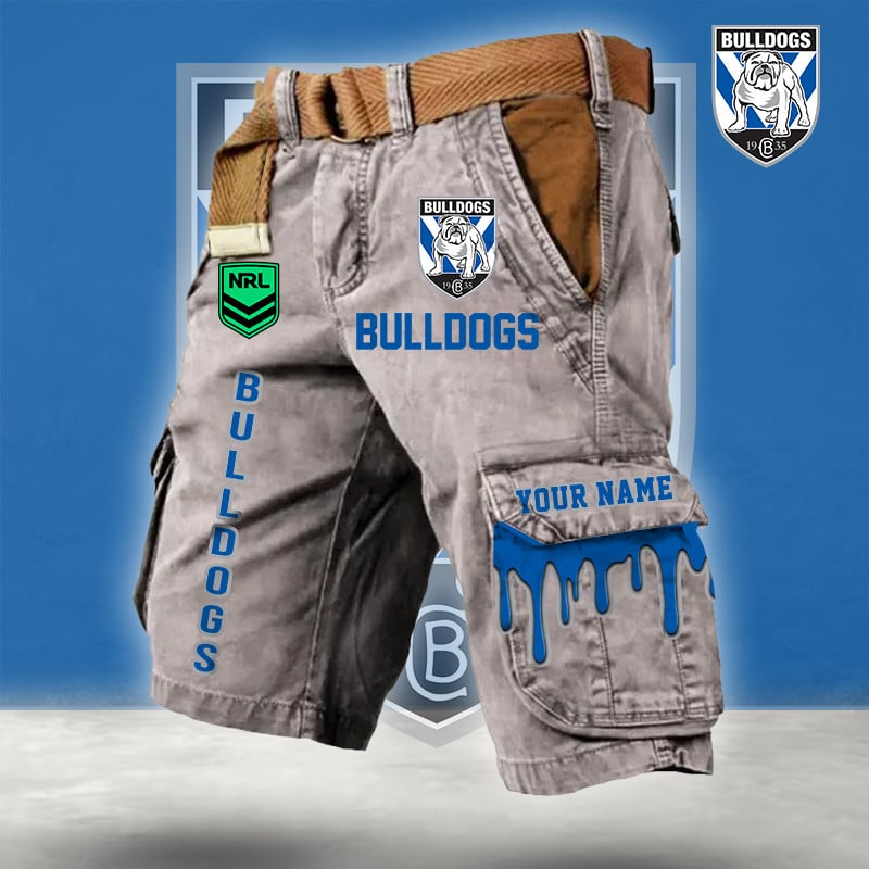 PREMIUM NRL X CB Cargo Shorts Custom Name Limited Edition NDT LVH