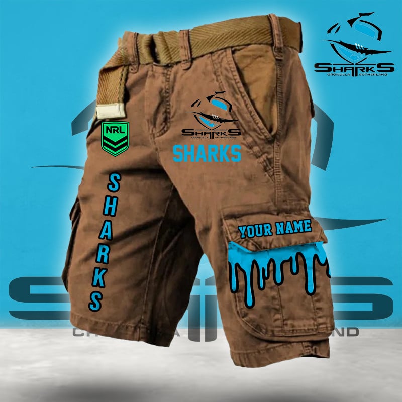 PREMIUM NRL X CS Cargo Shorts Custom Name Limited Edition NDT LVH