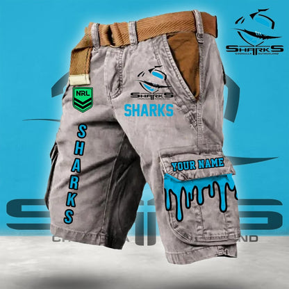 PREMIUM NRL X CS Cargo Shorts Custom Name Limited Edition NDT LVH