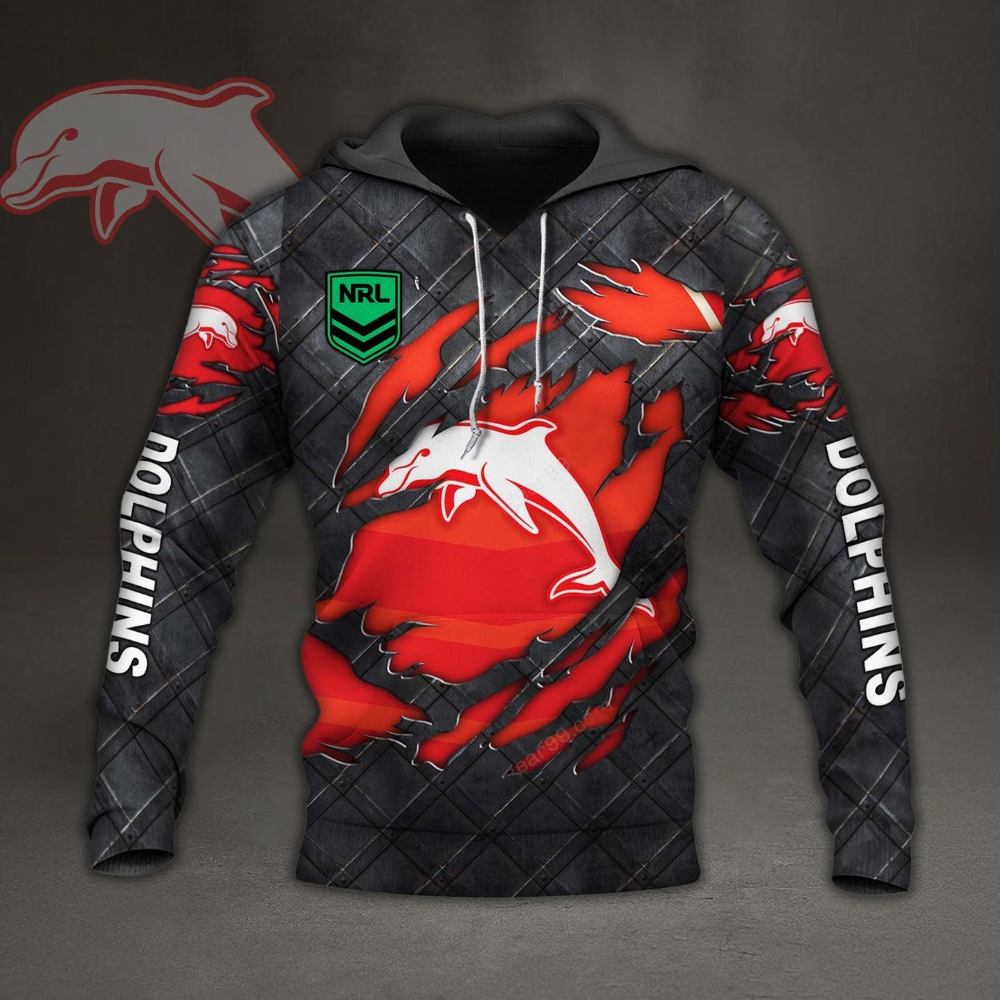 PREMIUM NRL X DOL 3D HOODIE NDT NHM 150426