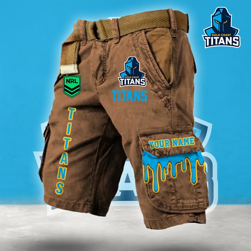 PREMIUM NRL X GCT Cargo Shorts Custom Name Limited Edition NDT LVH