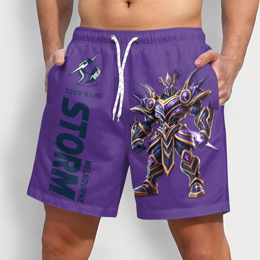 PREMIUM NRL  X MS Sport Style Mascot Men Short Pants Custom NAME NDT NQK