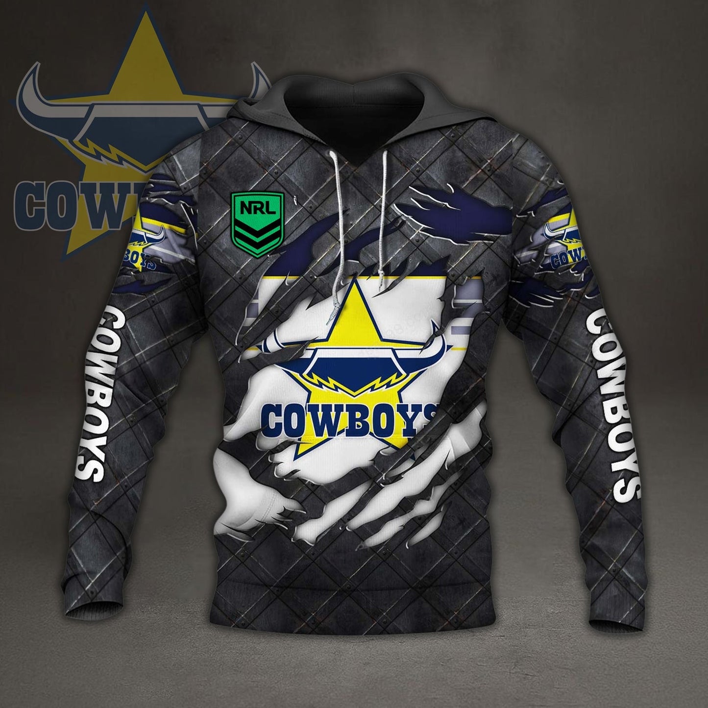 PREMIUM NRL X NQC 3D HOODIE NDT NHM 150426
