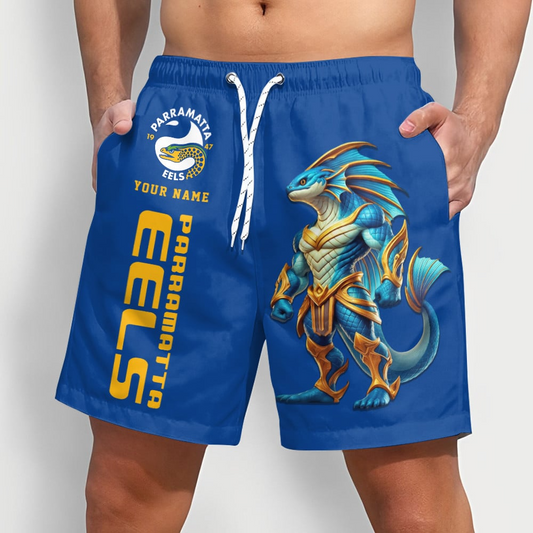 PREMIUM NRL  X PE Sport Style Mascot Men Short Pants Custom NAME NDT NQK