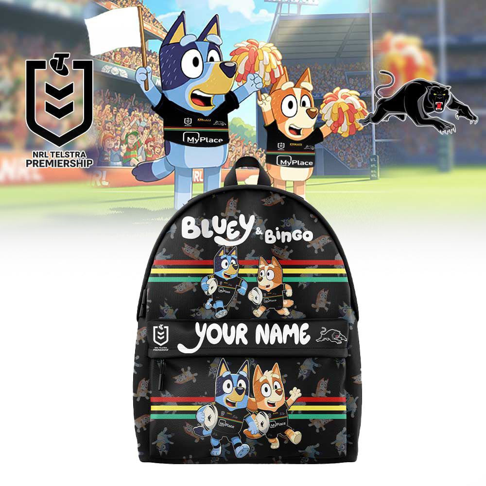 PREMIUM NRL X PP Bluey and Bingo Back Pack Custom Name For Fans NDT LVH 310326