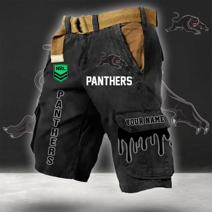 PREMIUM NRL X PP Cargo Shorts Custom Name Limited Edition NDT LVH