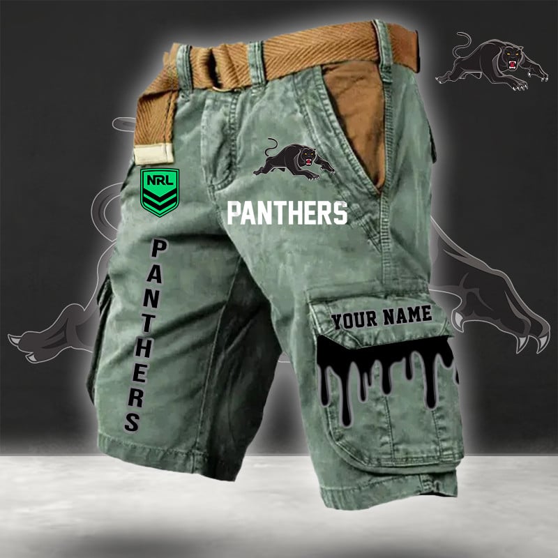 PREMIUM NRL X PP Cargo Shorts Custom Name Limited Edition NDT LVH