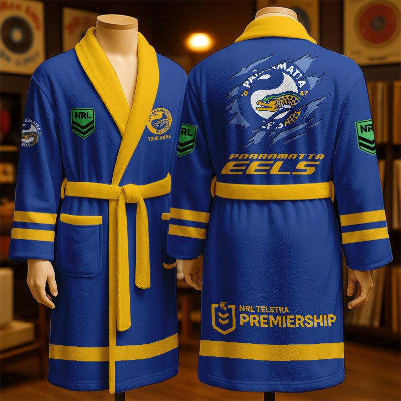 PREMIUM NRL X PE New Style Royal Fleece Bathrobe Personalized NDT LVH 260226