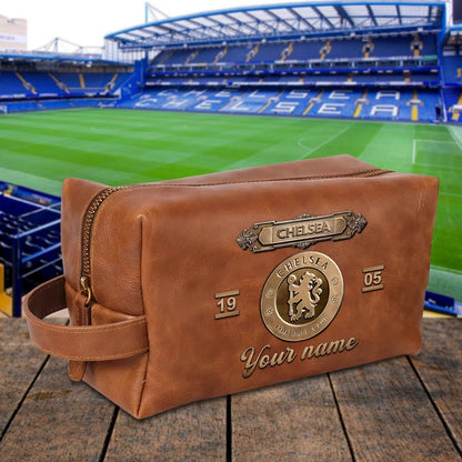PREMIUM ?‹¨«‹¨«??‹¨«‹¨«‹¨«?‹¨«‹¨«? X CHEL 3D EMBOSSED LEATHER TOILETRY BAG Limited Edition NDT NHM 020326