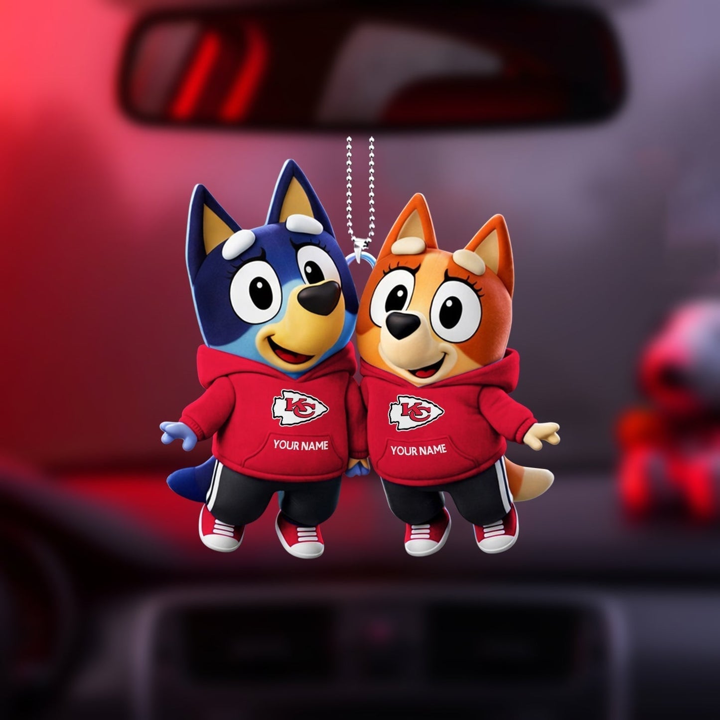 PREMIUM KC X Bluey & Bingo  Car Ornament NDT NHM 040326