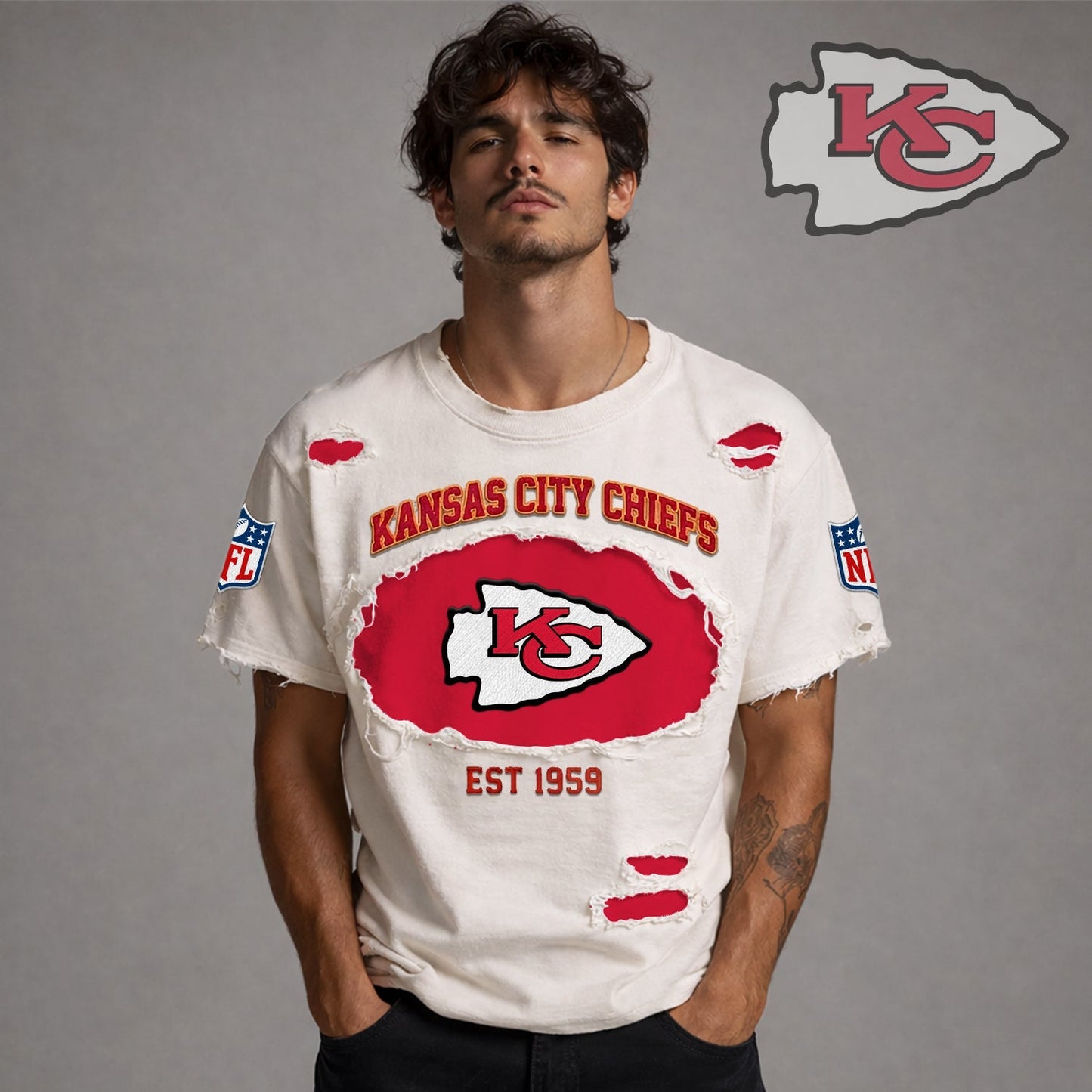 PREMIUM NFL X KCC RETRO VINTAGE SHIRT LIMITED EDITION NDT NHM 0604026