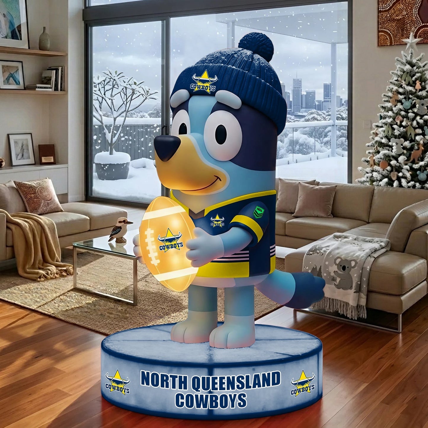 PREMIUM NRL X NQC BLUEY COLLECTIBLE STATUE DECOR FOR SWEET HOME LIMITED EDITION NDT NHM 250326