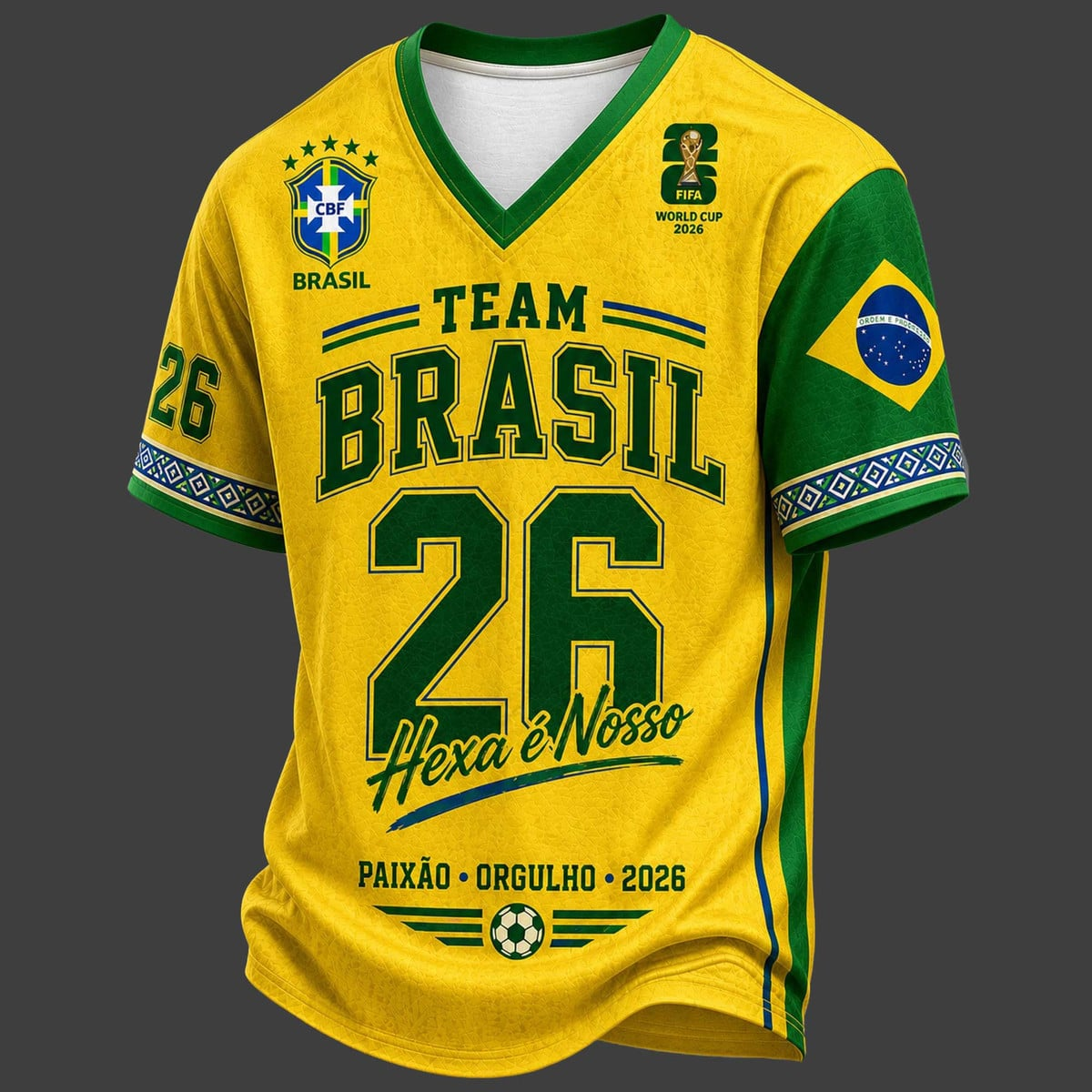 PREMIUM WC 2026 X BRA V-Neck Jersey LIMIED EDITIONS NDT VHM 190526