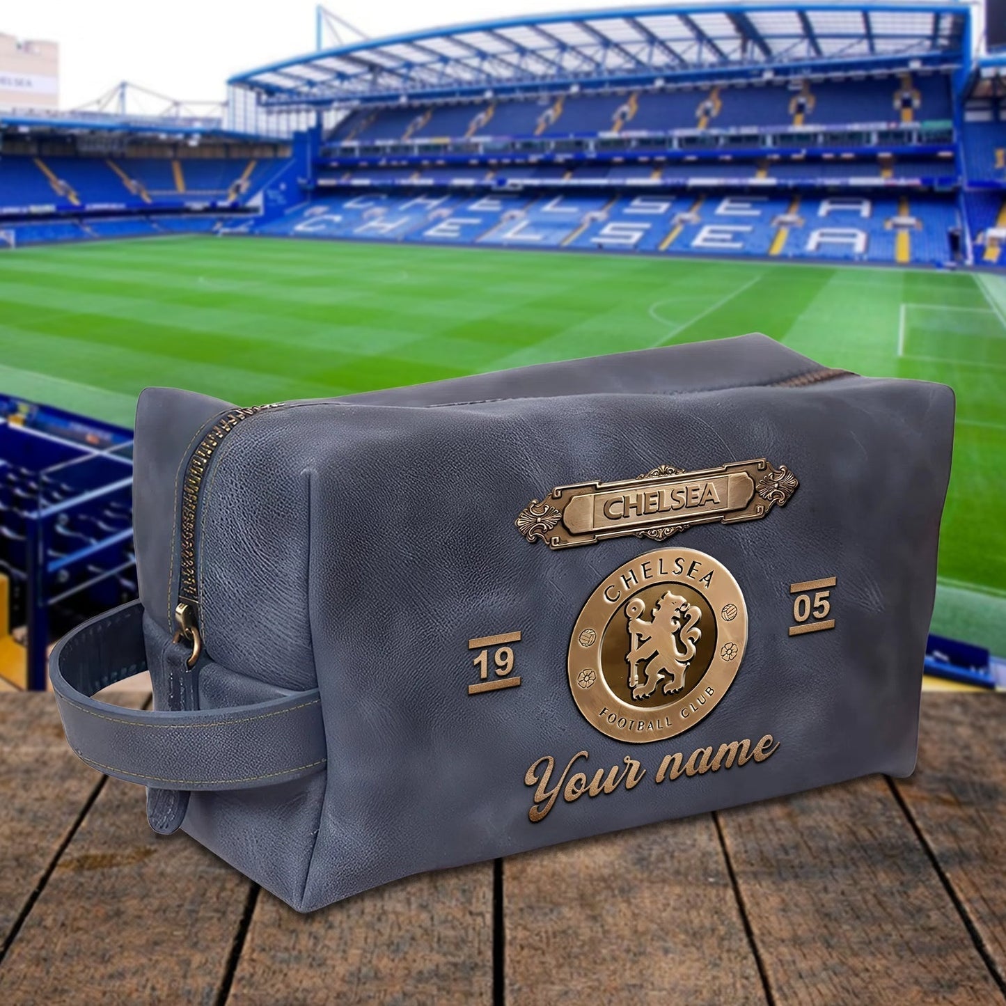 PREMIUM ?‹¨«‹¨«??‹¨«‹¨«‹¨«?‹¨«‹¨«? X CHEL 3D EMBOSSED LEATHER TOILETRY BAG Limited Edition NDT NHM 020326
