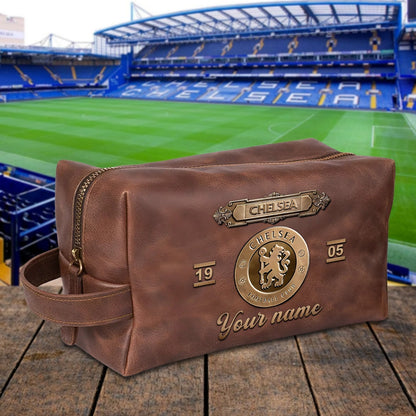 PREMIUM ?‹¨«‹¨«??‹¨«‹¨«‹¨«?‹¨«‹¨«? X CHEL 3D EMBOSSED LEATHER TOILETRY BAG Limited Edition NDT NHM 020326