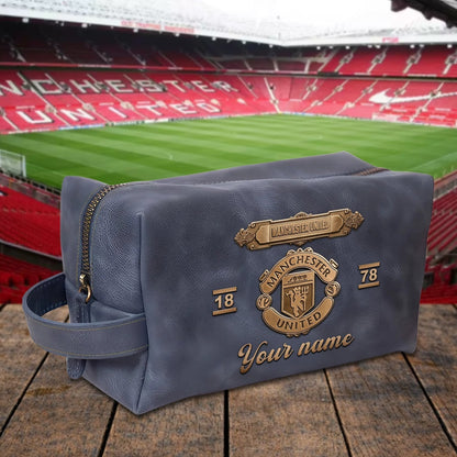 PREMIUM ?‹¨«‹¨«??‹¨«‹¨«‹¨«?‹¨«‹¨«? X MU 3D EMBOSSED LEATHER TOILETRY BAG Limited Edition NDT NHM 020326