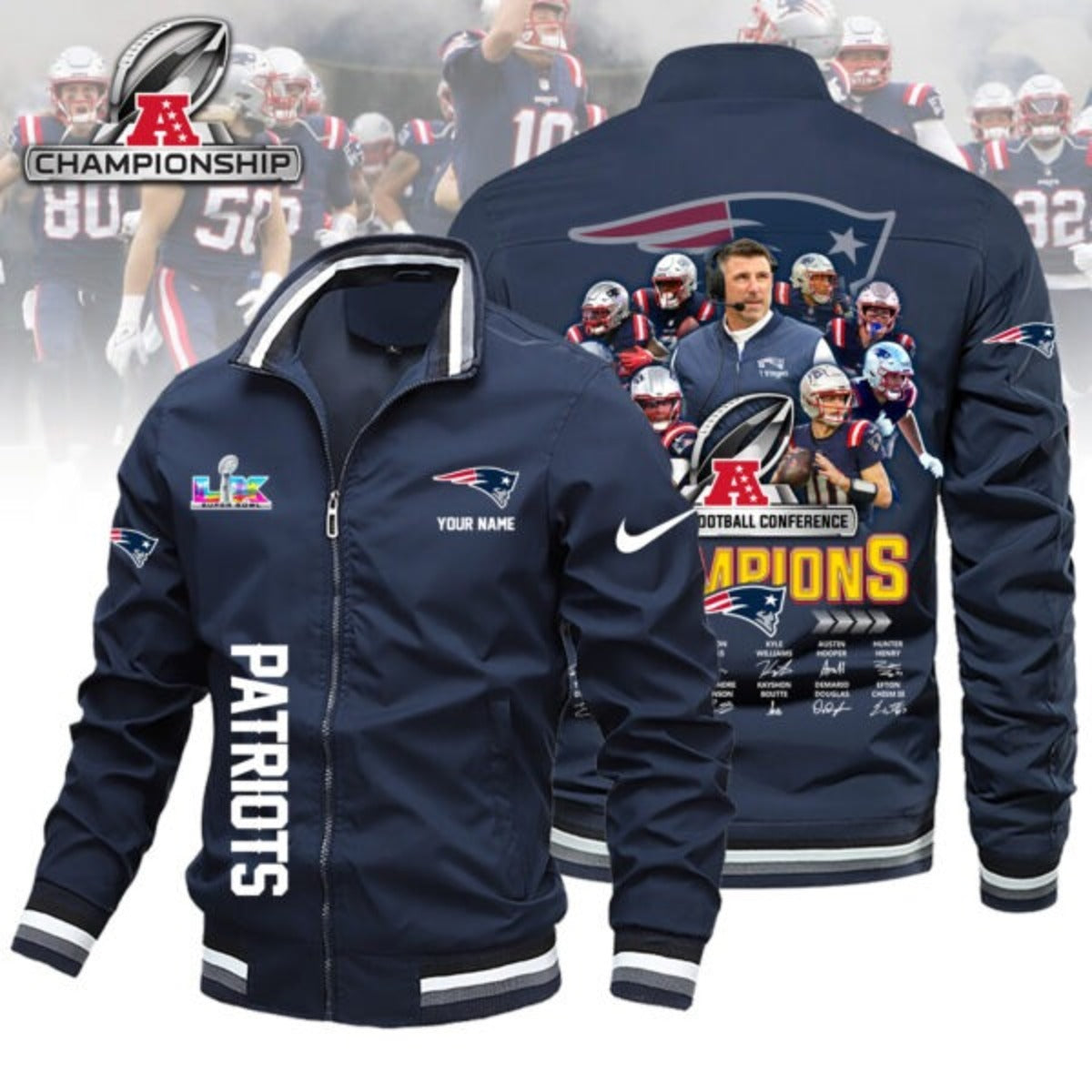 PREMIUM NFL X PAT National League Champions 2026 Boomber Jacket NDT NHM 050226
