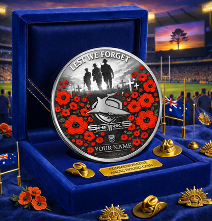 PREMIUM NRL X CSS Anzac Day 2026 Commemorative Coin Custom Name Limited Edition NDT VHM 160326