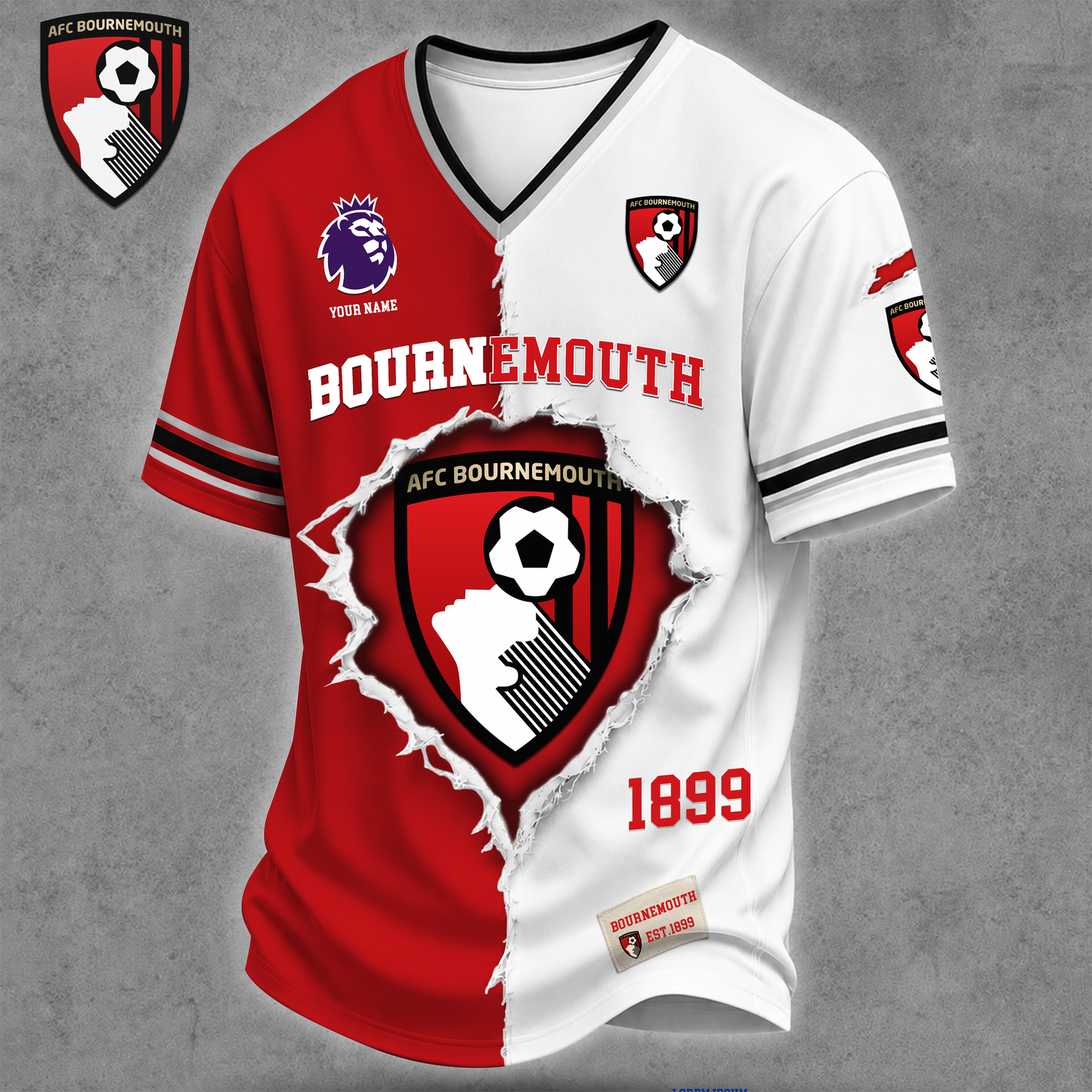 PREMIUM EPL X BOU LUXURY V-Neck T SHIRT NDT VHM 160626