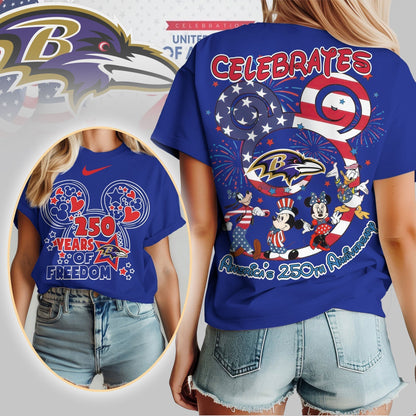Premium NFL X BR Mouse  Celebrates America 250th Anniversary Women Shirt NDT LVH