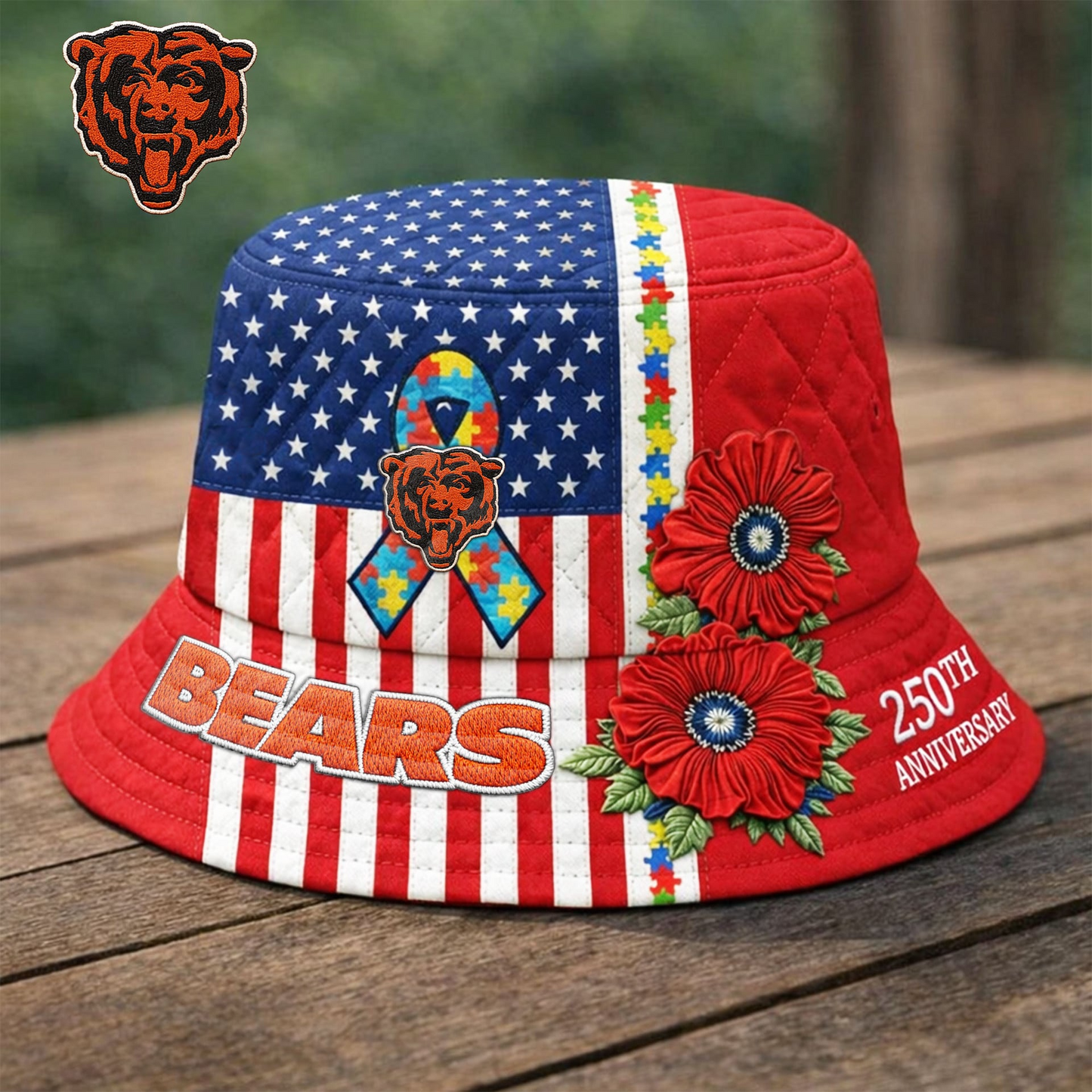 Premium NFL X CB Autism 250th Anniversary Bucket Hat  NDT VHM
