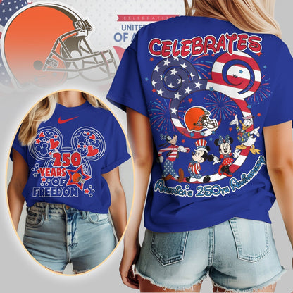Premium NFL X CB Mouse  Celebrates America 250th Anniversary Women Shirt NDT LVH