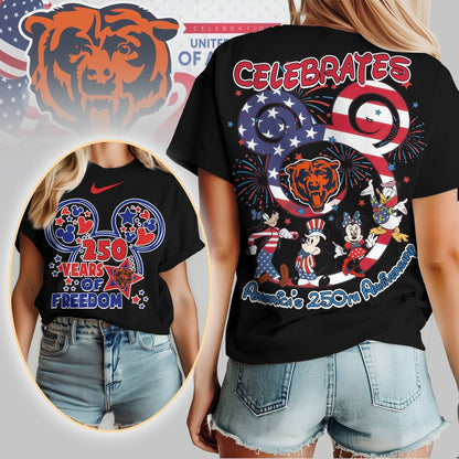 Premium NFL X CB1 Mouse  Celebrates America 250th Anniversary Women Shirt NDT LVH