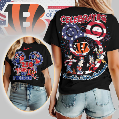 Premium NFL X CB2 Mouse  Celebrates America 250th Anniversary Women Shirt NDT LVH