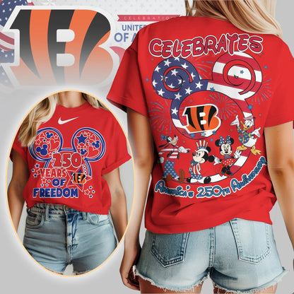 Premium NFL X CB2 Mouse  Celebrates America 250th Anniversary Women Shirt NDT LVH
