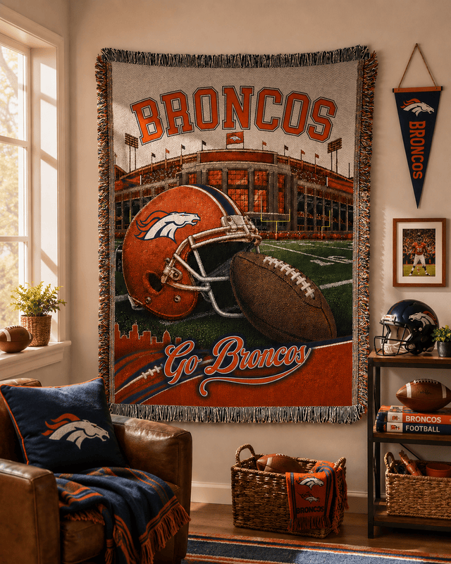 Premium NFL X DEN Woven Blanket Limited Edtions NDT LVH 300526