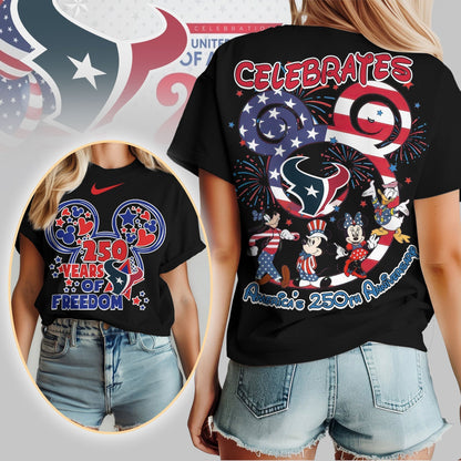 Premium NFL X HT Mouse  Celebrates America 250th Anniversary Women Shirt NDT LVH