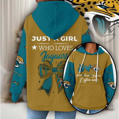 Premium NFL X JAC Women's Waffle Hoodie NDT NHM