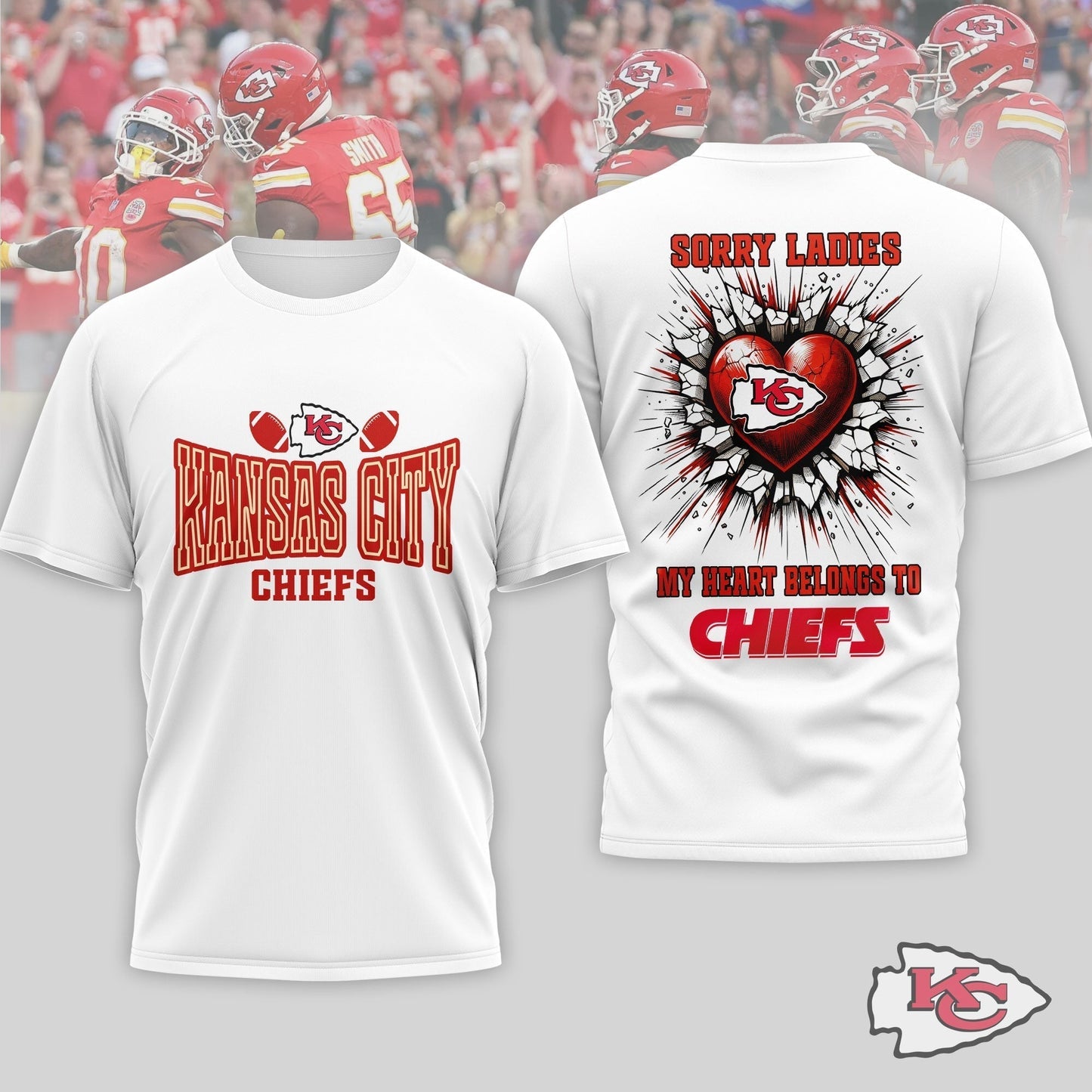 Premium NFL X Kansas City Chiefs Valentine's Day 3D Shirt NDT LVH