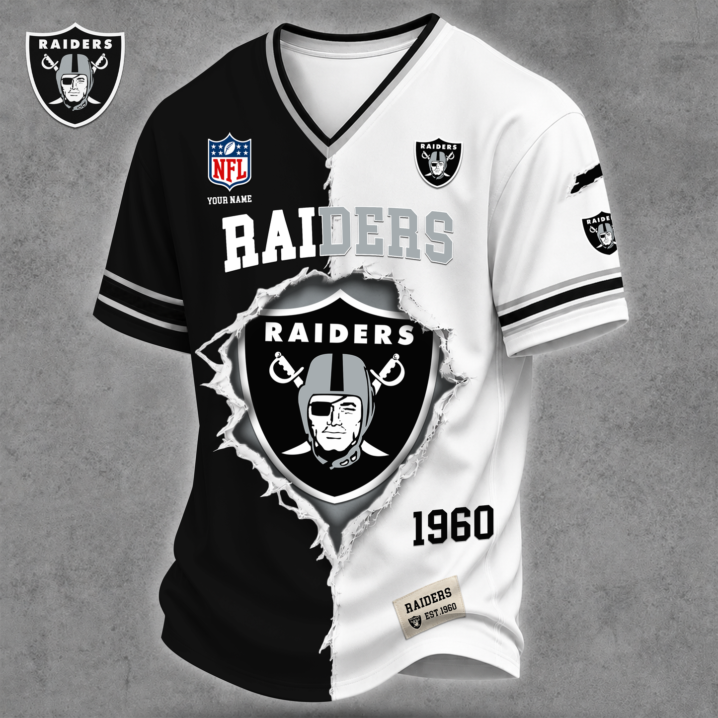 Premium NFL X LVR Game Day Streetwear V-neck  Shirt NDT VHM 040626