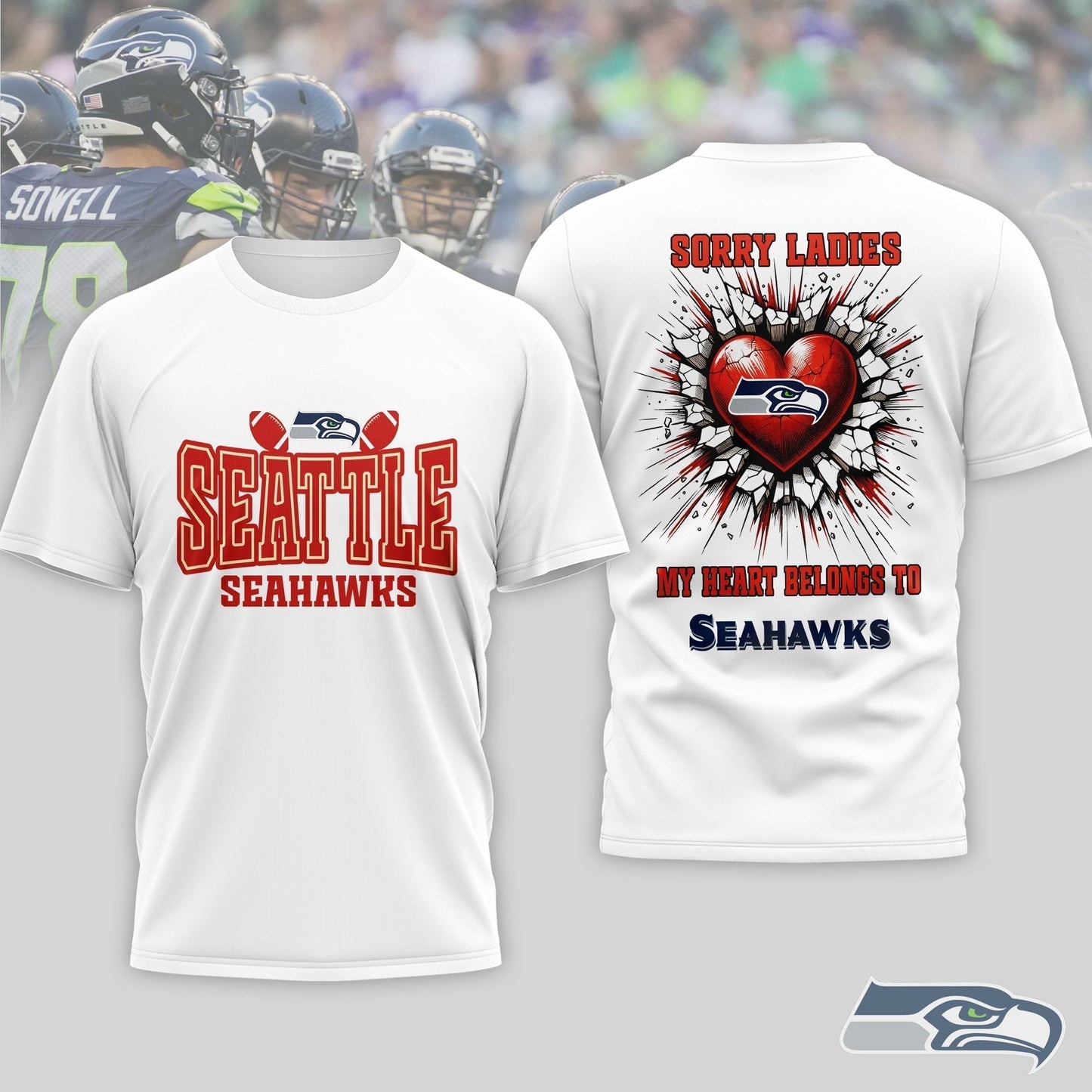Premium NFL X Seattle Seahawks Valentine's Day 3D Shirt NDT LVH