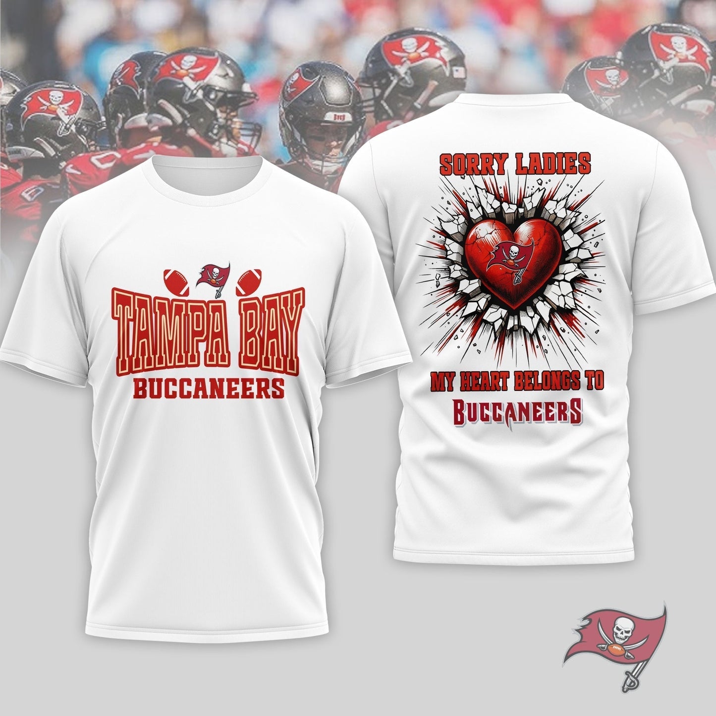 Premium NFL X Tampa Bay Buccaneers Valentine's Day 3D Shirt NDT LVH