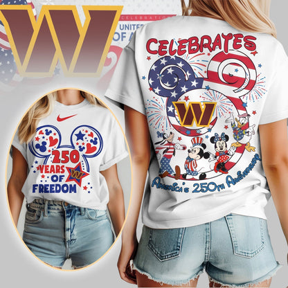 Premium NFL X WC Mouse  Celebrates America 250th Anniversary Women Shirt NDT LVH