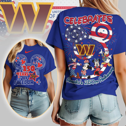 Premium NFL X WC Mouse  Celebrates America 250th Anniversary Women Shirt NDT LVH