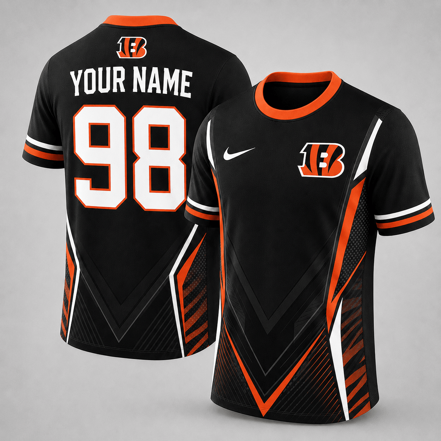 Premium NFL x CIN Custom Name Number Personalized Athletic T-Shirt 220626