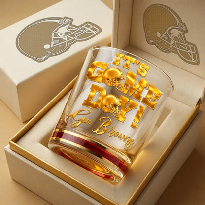 Premium NFL x CLE Game Day Whiskey Glass NDT NHM 270126