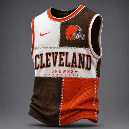 Premium NFL x CLE Team Inspired Tank Top Jersey 240626