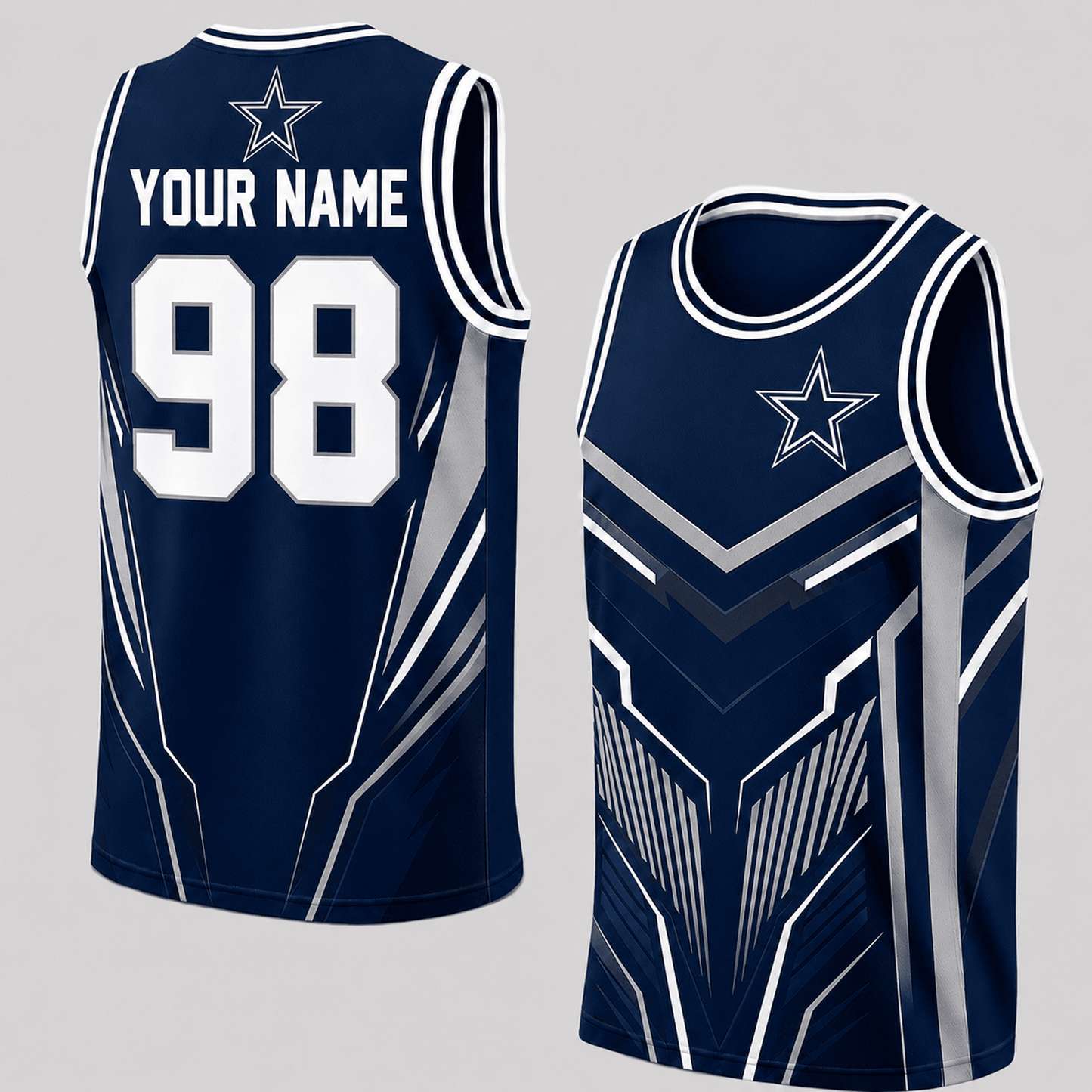 Premium NFL x DAL Personalized Football Fan Tank Top Custom Name Number Sport Shirt 220626